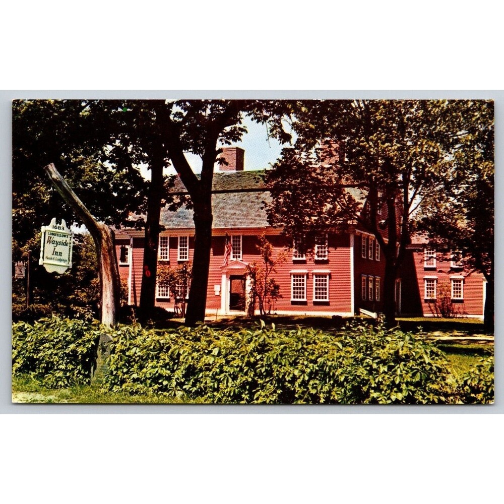 Vintage Postcard Longfellow's Wayside Inn South Sudbury MA Mike Roberts Chrome